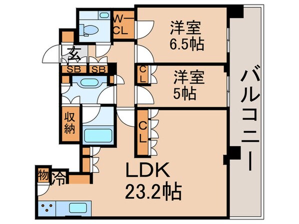 HARUMI FLAG SUN VILLAGE F棟の物件間取画像